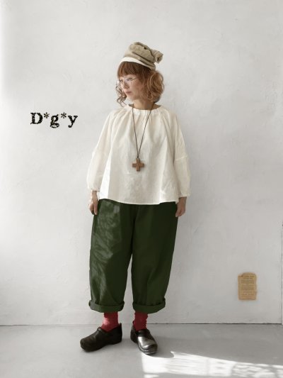 画像1: Dgy/スモックブラウス・オフ