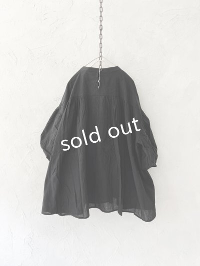 画像6: Dgy/ふんわり袖のジョーゼットブラウス・黒