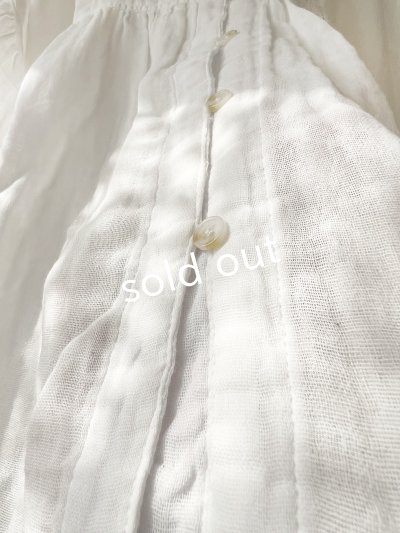 画像5: Dgy/フレアギャザーのガーゼブラウス・オフ