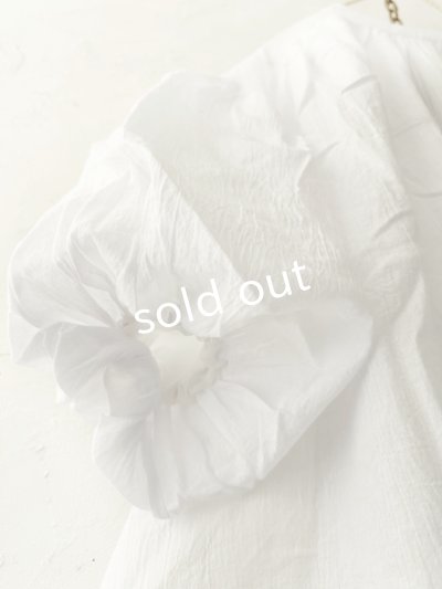 画像12: Dgy/ふんわり袖のジョーゼットブラウス・黒