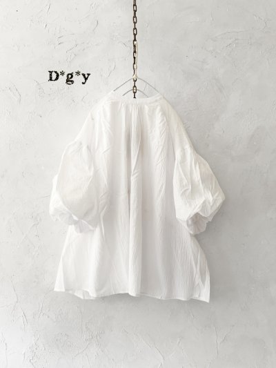 画像2: Dgy/ふんわり袖のジョーゼットブラウス・オフ