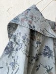 画像3: ubasoku/0923 セーラー衿のボタニカル半袖ブラウス・ブルー