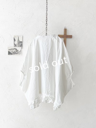 画像7: ubasoku/0928 裾フリルのドルマンブラウス・オフ