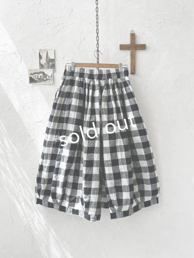 画像8: ubasoku/0977 ボリュームワイドパンツ・ブロックチェック