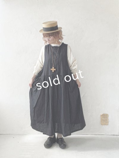 画像12: ubasoku/0939 サイドリボン２wayノースリーブワンピース・ネイビーストライプ