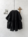 画像5: ubasoku/0932 かすみそう刺繍のギャザープルオーバー・黒