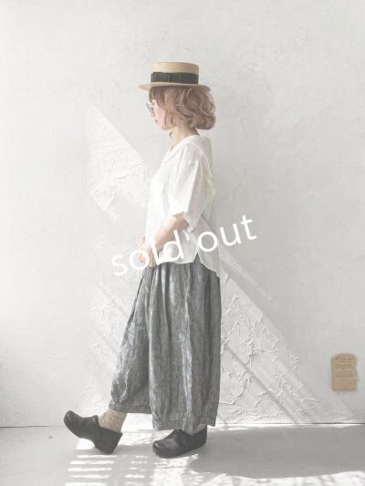 画像11: ubasoku/0924 セーラー衿の半袖ブラウス・オフ