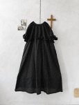 画像10: ubasoku/0950 ラウンドフリルワンピース・黒ドット