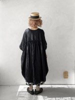 画像3: ubasoku/ピンタック2wayコクーンワンピース・黒 (3)
