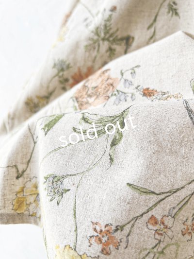 画像7: ubasoku/0923 セーラー衿のボタニカル半袖ブラウス・ブルー