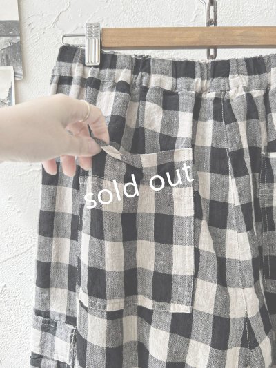 画像8: ubasoku/0973 ポケットカーゴパンツ・ブロックチェック