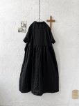 画像5: ubasoku/0957 かすみそう刺繍の丸衿ワンピース・黒