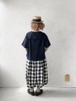 画像4: ubasoku/セーラー衿の半袖ブラウス・ネイビー (4)