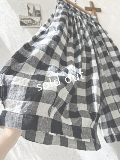 画像5: ubasoku/0977 ボリュームワイドパンツ・ブロックチェック