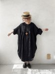 画像2: ubasoku/ピンタック2wayコクーンワンピース・黒 (2)