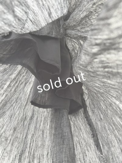 画像6: ubasoku/0976 ボリュームワイドパンツ・ブラックシャンブレー