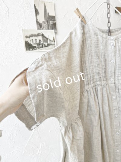 画像5: ubasoku/0947 ピンタック２wayコクーンワンピース・ナチュラル