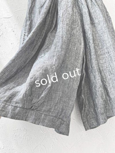 画像5: ubasoku/0976 ボリュームワイドパンツ・ブラックシャンブレー