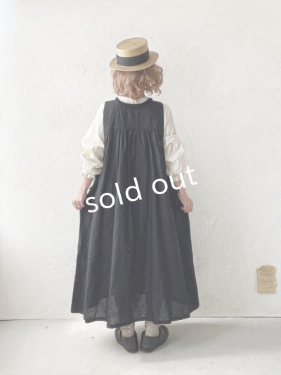 画像13: ubasoku/0939 サイドリボン２wayノースリーブワンピース・ネイビーストライプ