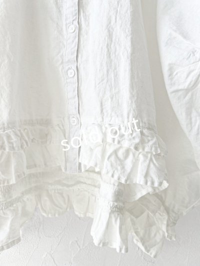 画像3: ubasoku/0928 裾フリルのドルマンブラウス・オフ