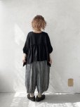 画像11: ubasoku/0922 ピンタック2wayコクーンブラウス・黒