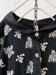 画像3: ubasoku/0957 かすみそう刺繍の丸衿ワンピース・黒