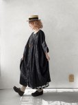 画像14: ubasoku/0947 ピンタック２wayコクーンワンピース・黒