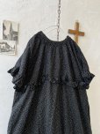 画像11: ubasoku/0950 ラウンドフリルワンピース・黒ドット