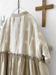 画像10: ubasoku/0953 ガーベラ刺繍のギャザーワンピース・黒