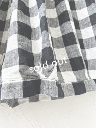 画像4: ubasoku/0977 ボリュームワイドパンツ・ブロックチェック