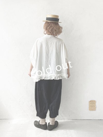画像11: ubasoku/0928 裾フリルのドルマンブラウス・オフ