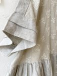 画像5: ubasoku/0957 かすみそう刺繍の丸衿ワンピース・ナチュラル