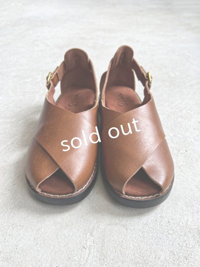 画像3: 【30%OFF SALE】Diu／本革ロリエサンダル・ブラウン【Ｌ】