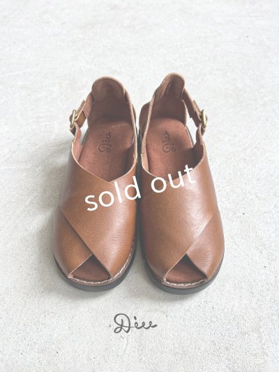 画像10: 【30%OFF SALE】Diu／本革ロリエサンダル・ブラウン【Ｌ】