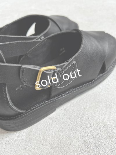 画像8: 【30%OFF SALE】Diu／本革ロリエサンダル・黒【Ｌ】