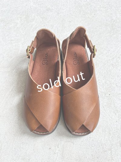 画像2: 【30%OFF SALE】Diu／本革ロリエサンダル・ブラウン【Ｌ】