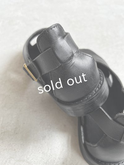 画像7: 【30%OFF SALE】Diu／本革ロリエサンダル・黒【Ｌ】