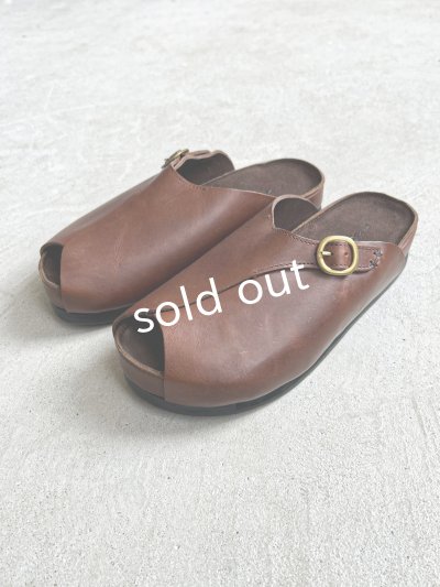 画像6: 【30%OFF SALE】Diu／オープントゥサンダル・ダークブラウン【Ｌ】