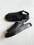 画像4: Diu／本革メレーズサンダル・黒【Ｌ】