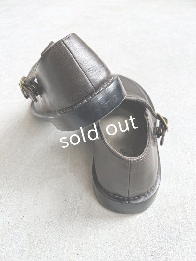画像7: Diu／本革 Tストラップシューズ・黒【Ｌ】