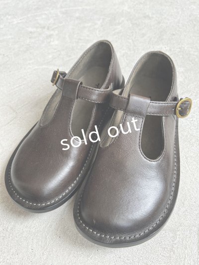 画像4: Diu／本革 Tストラップシューズ・黒【Ｌ】