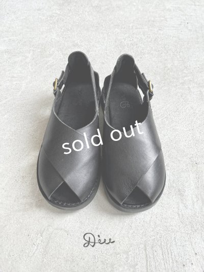 画像10: 【30%OFF SALE】Diu／本革ロリエサンダル・黒【Ｌ】