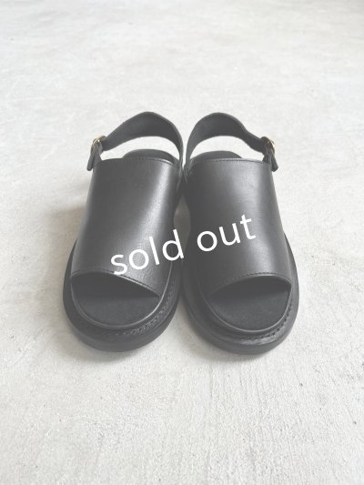 画像4: 【30%OFF SALE】Diu／本革メレーズサンダル・黒【Ｌ】