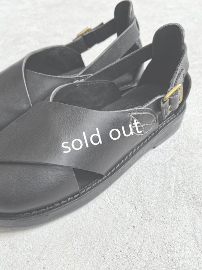 画像4: 【30%OFF SALE】Diu／本革ロリエサンダル・黒【Ｌ】