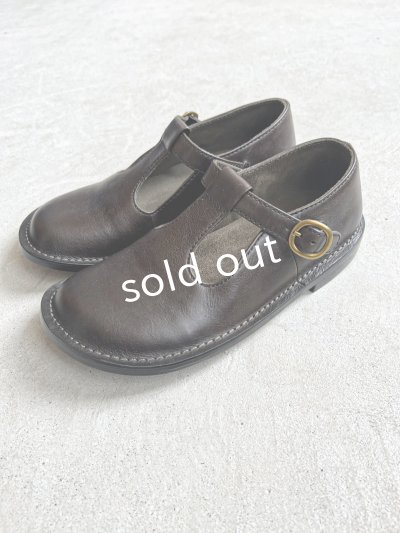 画像5: Diu／本革 Tストラップシューズ・黒【Ｌ】