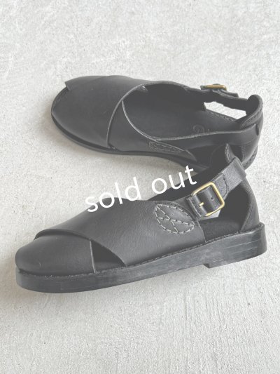 画像5: 【30%OFF SALE】Diu／本革ロリエサンダル・黒【Ｌ】