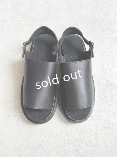 画像3: 【30%OFF SALE】Diu／本革メレーズサンダル・黒【Ｌ】