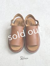 Diu／本革メレーズサンダル・ブラウン【Ｌ】