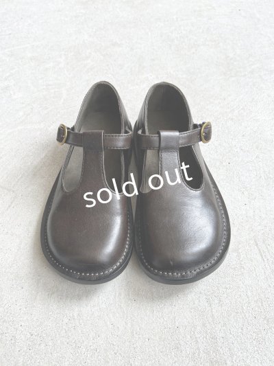 画像3: Diu／本革 Tストラップシューズ・黒【Ｌ】