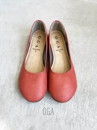  O.G.A／やわらかパンプス・ブライトレッド【Ｌ】